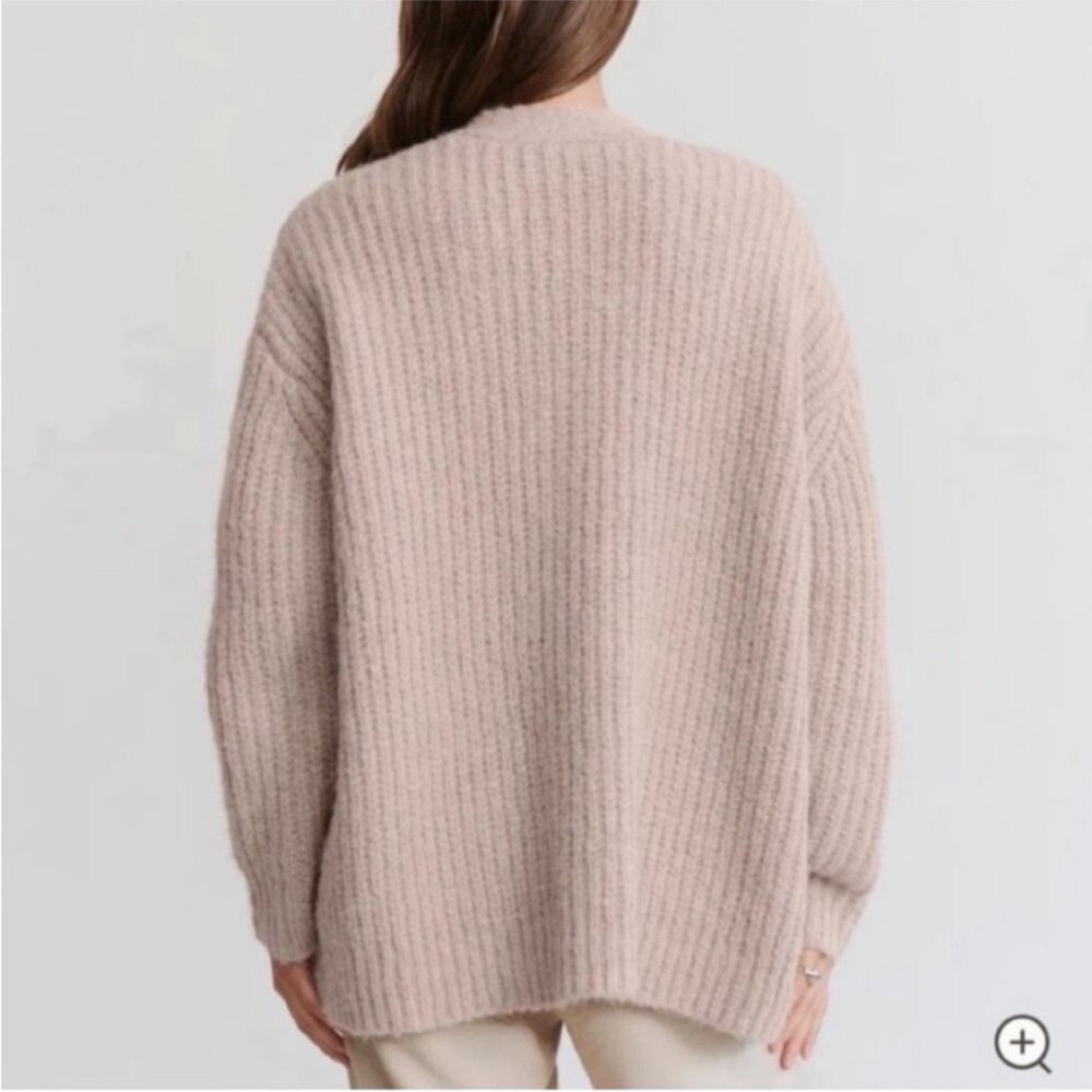 Jenni Kayne Taupe Cocoon Cardigan Sweater - Picture 3 of 8